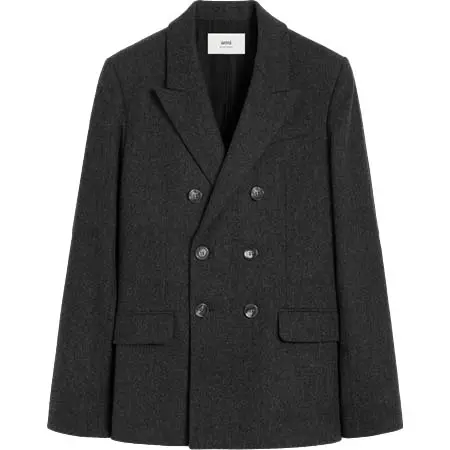 AMI Alexandre Mattiussi(アミアレクサンドルマテュッシ) ウールフランネル ダブルブレスト ジャケット