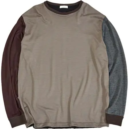 And A(アンドエー) 2/72 WOOL JERSEY L/S CRAZY KNIT