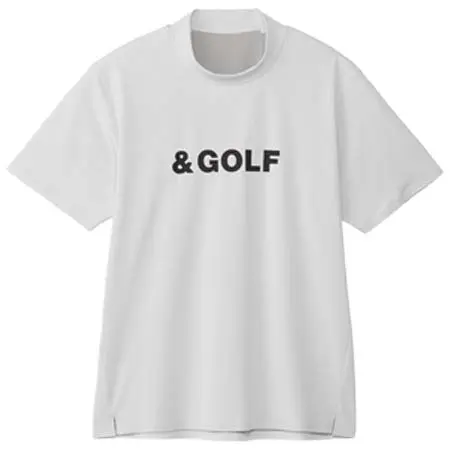 and per se(アンパスィ) &GOLF レイシャットピケ半袖モックネックシャツ（ユニセックス）