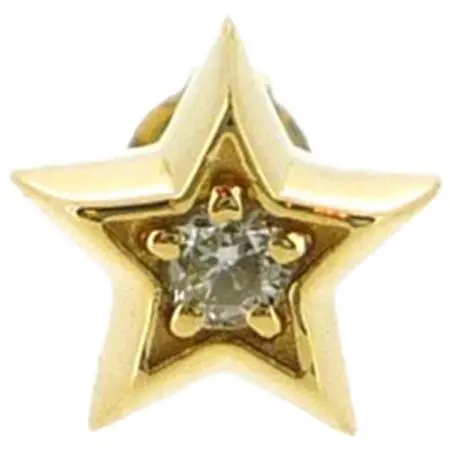 Ark silver accessories(アークシルバーアクセサリーズ) ［K18イエローゴールド］スターライトピアス [ARKP-0022K18YG]