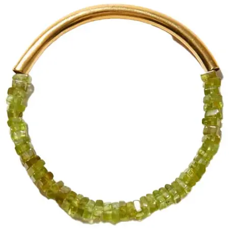 ARTIDA OUD(アルティーダウード) 「輝かしい希望の光を」ペリドット チューブ ブレスレット