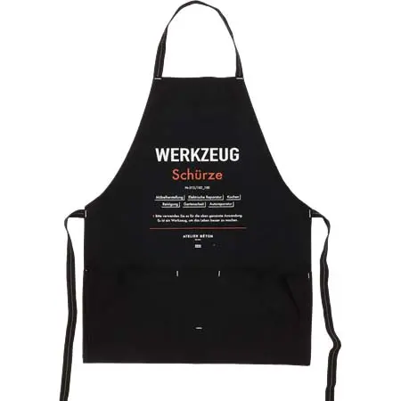 ATELIER BETON(アトリエベトン) WORK APRON ( WERKZEUG ) BK
