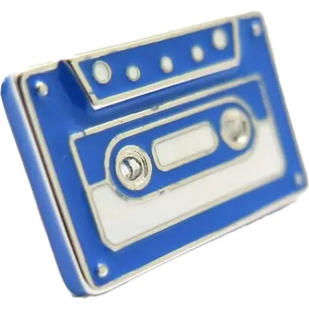 BABETTE WASSERMAN(バベットワッサーマン) カセットテープ カフス（ブルー）（カフスボタン/カフリンクス）