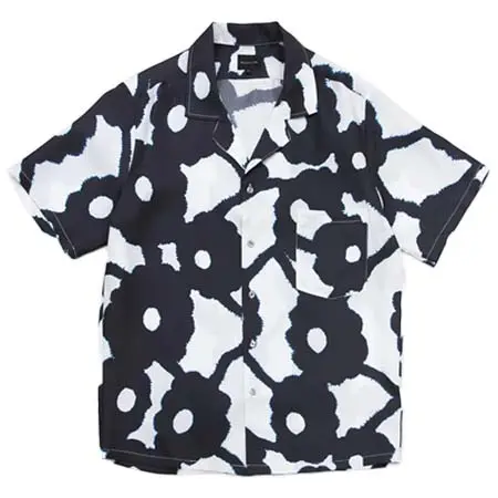 BANANA TIME(バナナタイム) ”HAWAIIAN 2 SHIRT” (BLEEDING FLOWERS ECRUBLACK)