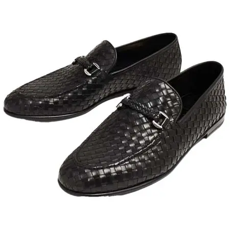 BARRETT(バレット) ウーブンレザー ローファー