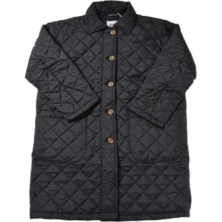 Beaver of Bolton(ビーバーオブボルトン) レディース オーバーサイズ キルティングコート ブラック