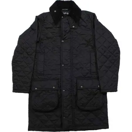 Beaver of Bolton(ビーバーオブボルトン) キルティングコート ブラック