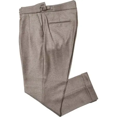 BERWICH(ベルウィッチ) SCOTCHスコッチ ウールヤクダイアゴナルライトツィード2インプリーツクロップドパンツ SB1314 13032010039