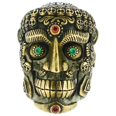 BLIND RABBIT(ブラインドラビット) tibetan skull ring/BLIND RABBIT [tibetan skull ring]