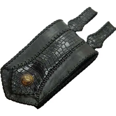 Bobby Art Leather(ボビーアートレザー) メディスンバッグ Black The Thing