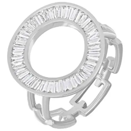 BONY LEVY(ボニーレヴィ) 18K White Gold Medium Diamond Circle of Life Ring