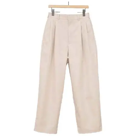 bukht(ブフト) 2TUCK TROUSERS BEIGE BT24S00100-BEIGE