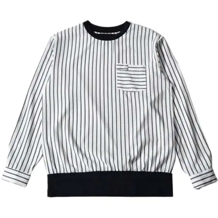 BULLISH(ブリッシュ) ストライプ柄 トレーナー