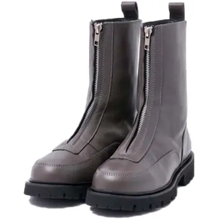 Caminando(カミナンド) CENTER ZIP BOOTS GREY