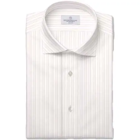 CANCLINI(カンクリーニ) パープル ドビー ストライプ ドレスシャツ