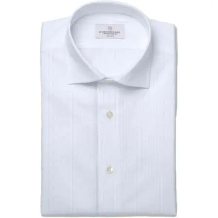 CANCLINI(カンクリーニ) ホワイト バスケットオックス 無地 ドレスシャツ