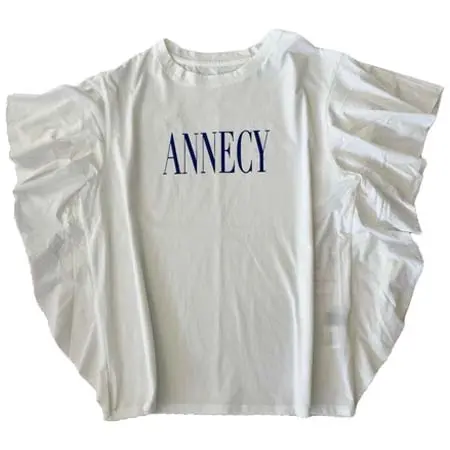 Casablanca(カサブランカ) ロゴ サイドフリルTシャツ