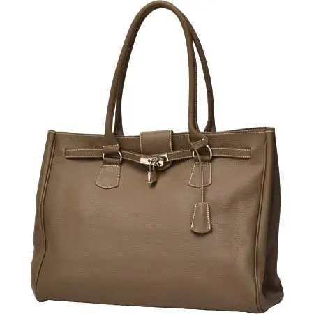 Charles et Charlus(シャルルエシャリュルス) トートバッグ Riverge Loutre レザー トープ