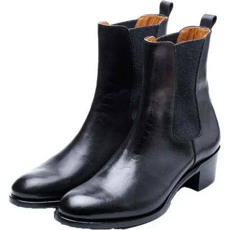 Chausser(ショセ) PC-5079　SIDEGORE HEEL BOOTS BL