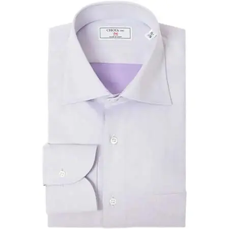 CHOYA 1886(チョーヤ1886) ワイシャツ 無地 パープル ドビー CHOYA1886