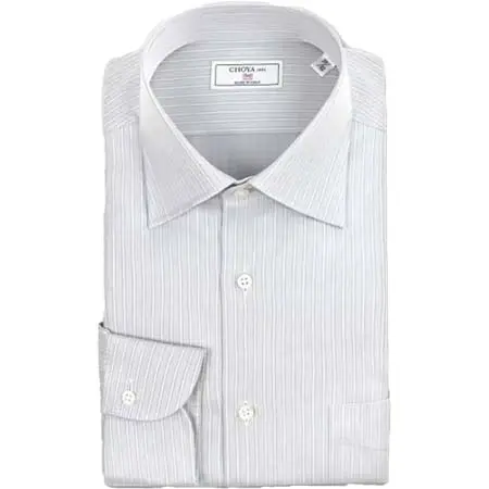 CHOYA 1886(チョーヤ1886) 長袖ワイドカラー グレー ワイシャツ