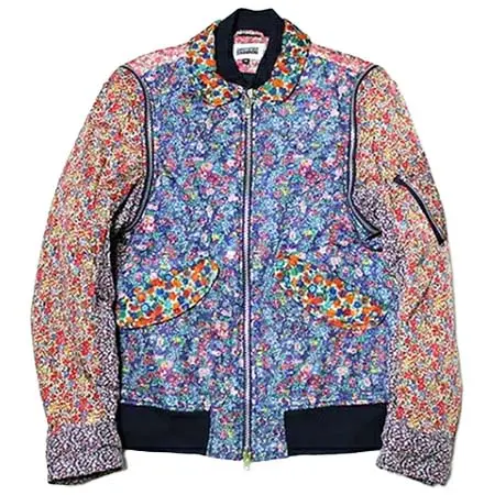 Christopher Shannon(クリストファーシャノン) FLORAL QUILTED JACKET (MULTI) ボンバージャケット