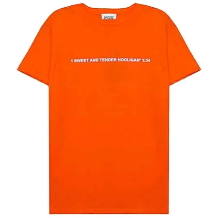 Christopher Shannon(クリストファーシャノン) EMBROIDERED CS T-SHIRT (ORANGE) Tシャツ ロゴ 刺繍 トップス メンズ オレンジEMBROIDERED CS T-SHIRT (ORANGE) Tシャツ ロゴ 刺繍 トップス メンズ オレンジ