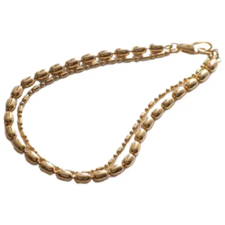 COCOSHNIK(ココシュニック) シルバー コンビネーションチェーン オーバルボール シリンダー ブレスレット GP