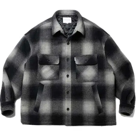 COOTIE (クーティー) Ombre Check Wool CPO Jacket