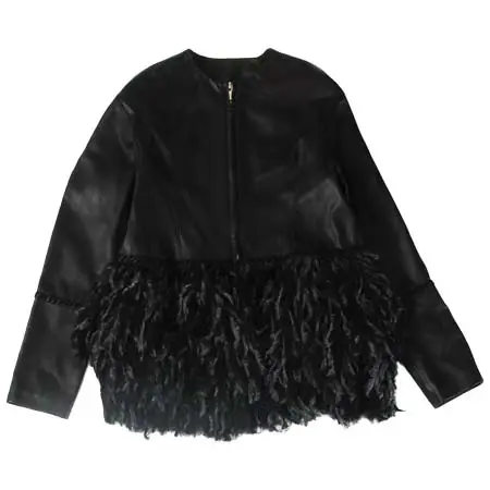 CoSTUME NATIONAL(コスチュームナショナル) 刺繍ラムレザーブルゾン