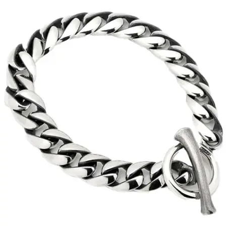 CREEP(クリープ) ブレスレット Curb chain / Bone bar -22 links