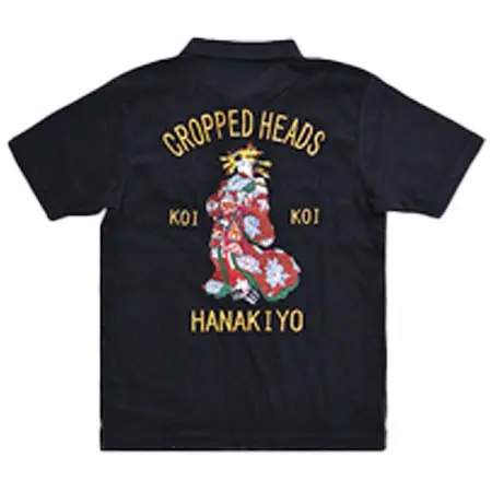 CROPPED HEADS(クロップドヘッズ) 花魁博打パイル半袖ポロシャツ