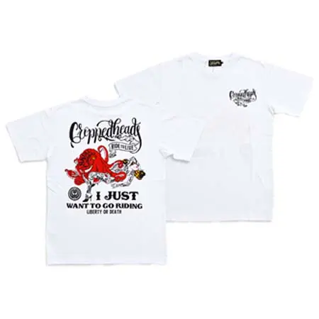 CROPPED HEADS(クロップドヘッズ) SW×CH タトゥーガール半袖Tシャツ