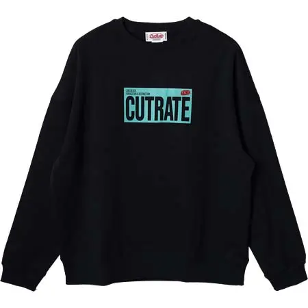CUTRATE(カットレイト) UTRATE BOX LOGO CREW NECK SW