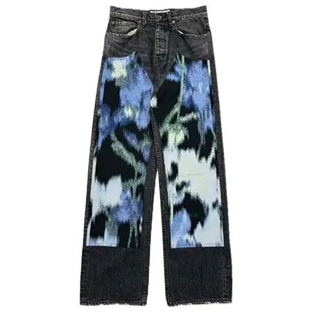 DAIRIKU(ダイリク) Flower Patch Work Denim Pants