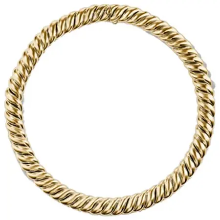 DAVID YURMAN(デイビッドユーマン) Sculpted Cable ネックレス 14mm 18Kイエローゴールド