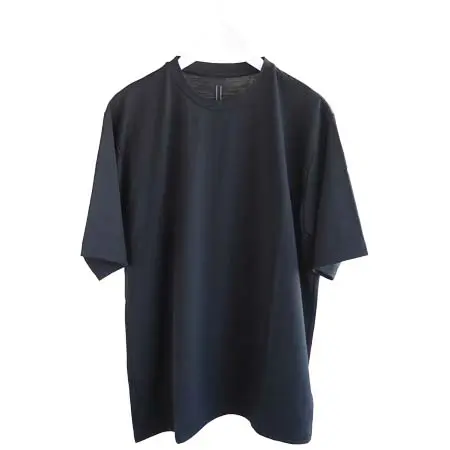 DESCENTE PAUSE(デサントポーズ) MERINO WOOL H/S T-SHIRT メリノウールハーフスリーブＴシャツ ブラック