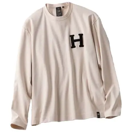 D/him(ダブルスタンダードクロージングヒム) H刺繍フライスロンT