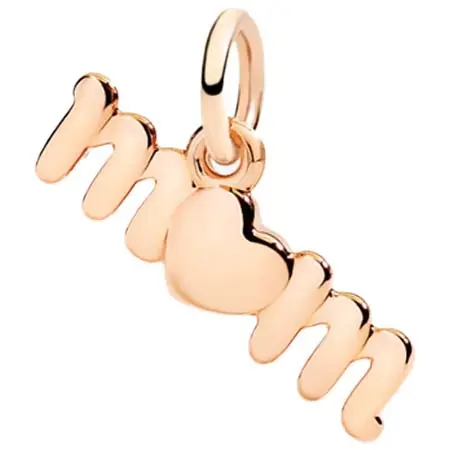 Dodo(ドド) 「mom」チャーム（9kローズゴールド）