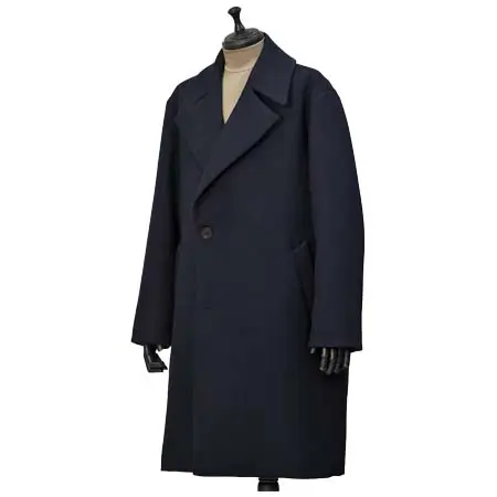 DOPPIAA(ドッピアアー) セミダブルコート AANTIMO X8800B 20 BLU MARINE ウール ネイビー