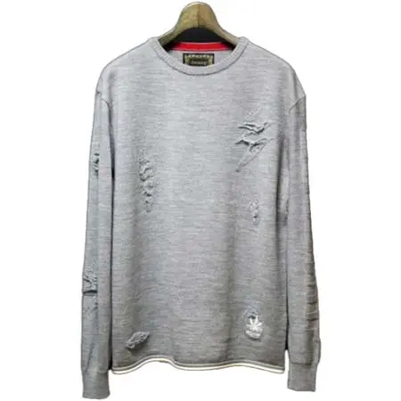 drestrip(ドレストリップ) 12GフェイクダメージニットC・P/O L/S