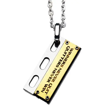 Dr MONROE(ドクターモンロー) メッセージプレートペンダント FC-93KTE-SV