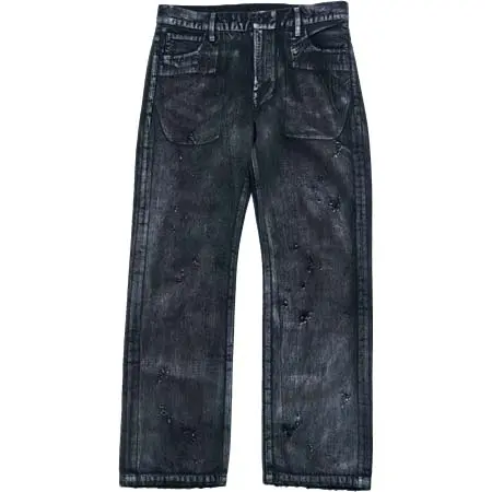 EFFECTEN(エフェクテン) Rainbow Black Denim Pants