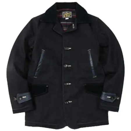 EIGHT-G(エイトジー) ランチコート 19oz INDIGO BLACK DENIM RANCH COAT[8JK-18]