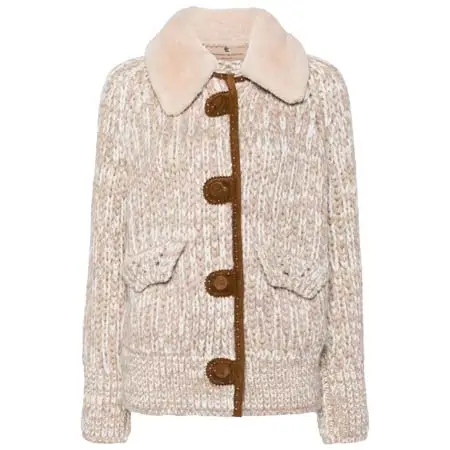 ERMANNO SCERVINO(エルマンノ シェルヴィーノ) チャンキーニット ジャケット