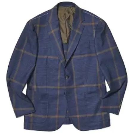 ES’CORIAL(エスコリアル) グレンチェック ウインドウペーン シングル3Bジャケット