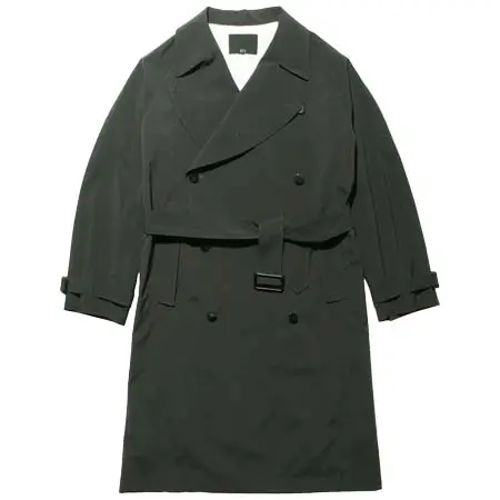 ES:S(エス) トレンチコート ポリエステルタイプライター