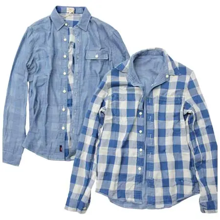 Faherty Brand(ファリティブランド) リバーシブル 長袖シャツ バッファローチェック オーガニックコットン wm3521