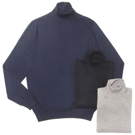 FEDELI(フェデッリ) タートルネック ニット(SILK & CASHMERE)