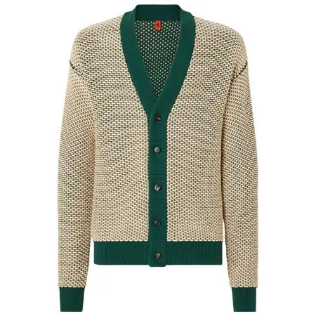 FERRARI(フェラーリ) コットンブレンドファブリック 3Dエフェクトカーディガン